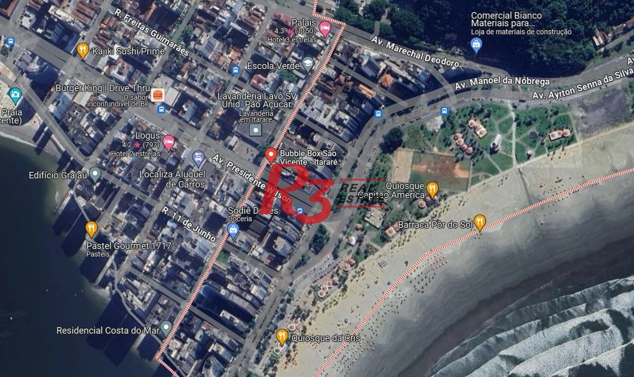 Terreno à venda, 5000 m² por R$ 5.350.000 - Itararé - São Vicente -SP