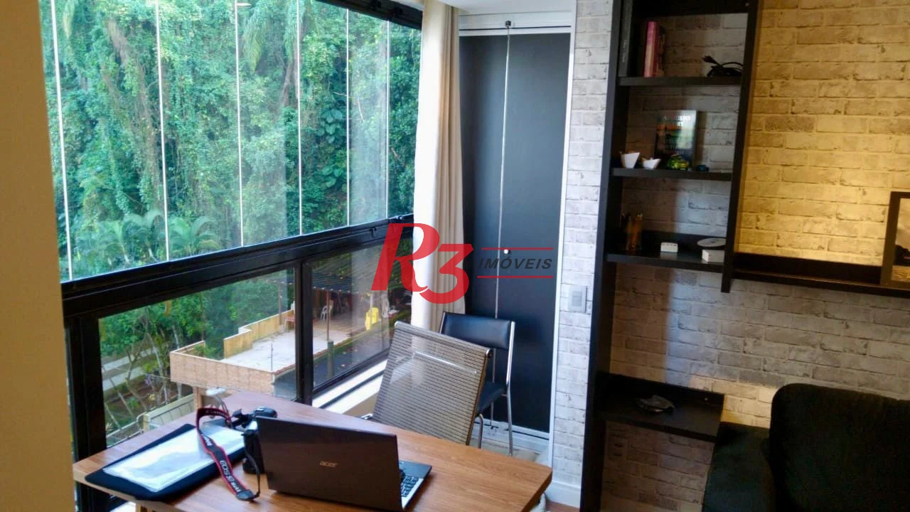 Flat com 1 dormitório, 40 m² - venda por R$ 380.000,00 ou aluguel por R$ 4.000,00/mês - Itararé - São Vicente/SP