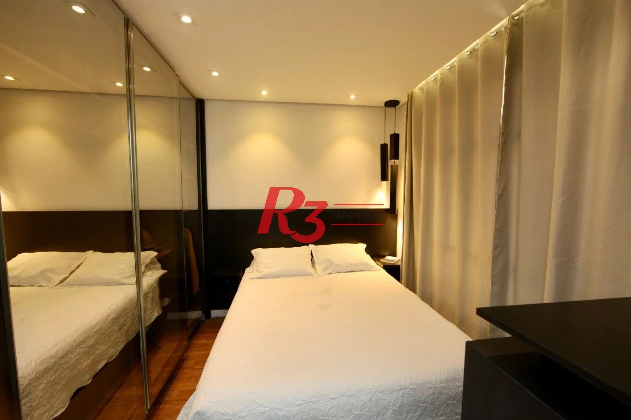 Flat com 1 dormitório, 40 m² - venda por R$ 380.000,00 ou aluguel por R$ 4.000,00/mês - Itararé - São Vicente/SP
