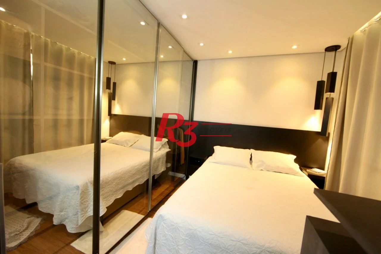 Flat com 1 dormitório, 40 m² - venda por R$ 380.000,00 ou aluguel por R$ 4.000,00/mês - Itararé - São Vicente/SP