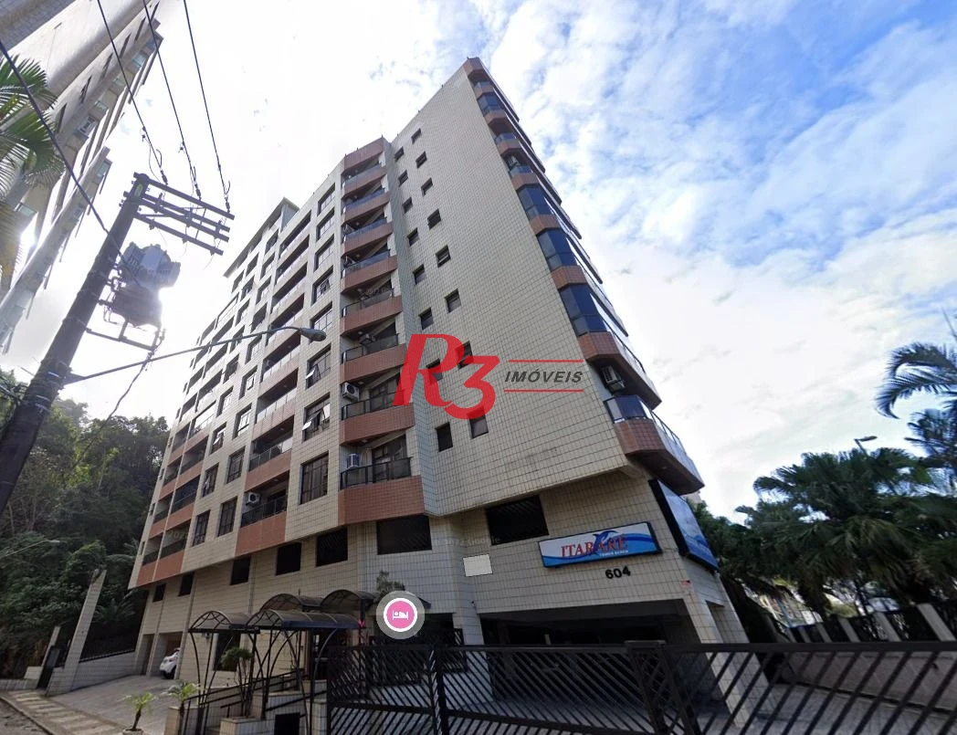 Flat com 1 dormitório, 40 m² - venda por R$ 380.000,00 ou aluguel por R$ 4.000,00/mês - Itararé - São Vicente/SP