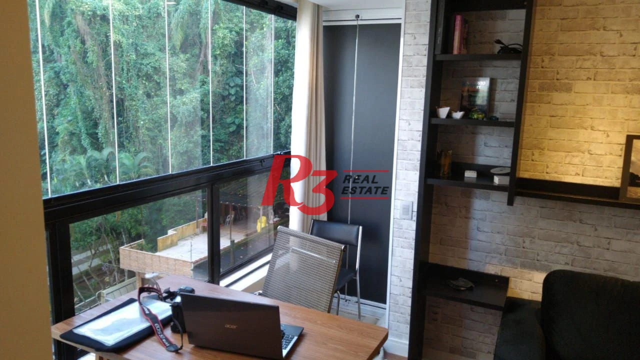 Flat com 1 dormitório, 40 m² - venda por R$ 380.000,00 ou aluguel por R$ 4.400,00/mês - Itararé - São Vicente/SP