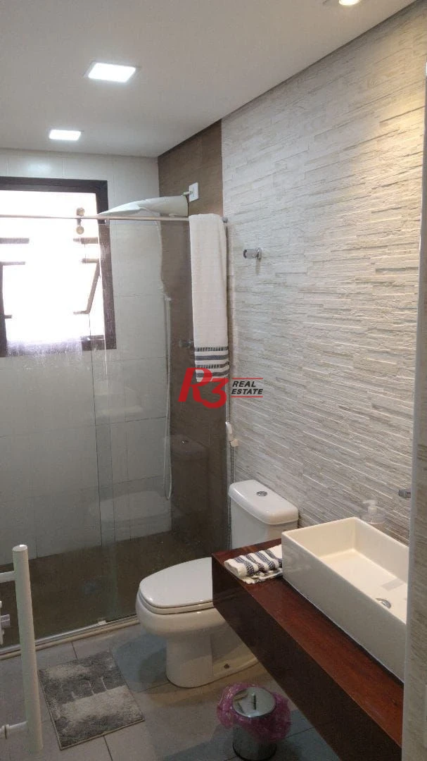 Flat com 1 dormitório, 40 m² - venda por R$ 380.000,00 ou aluguel por R$ 4.400,00/mês - Itararé - São Vicente/SP