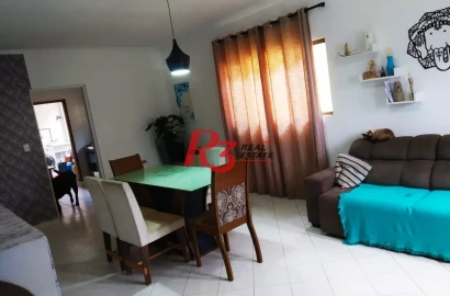 Casa com 2 dormitórios à venda, 95 m²  - Macuco - Santos/SP