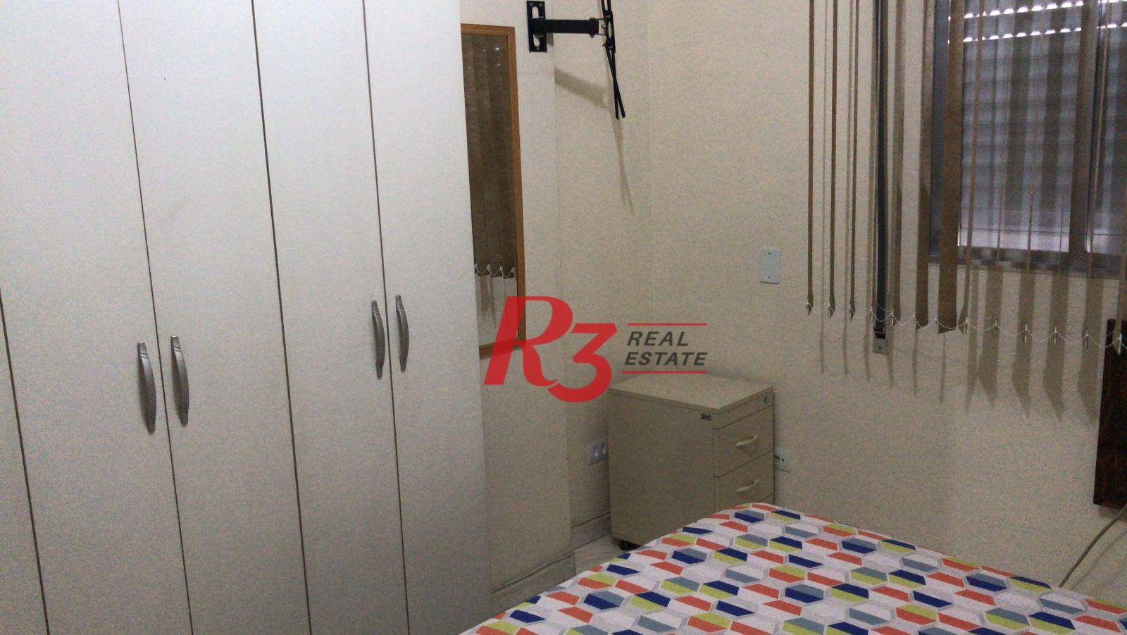 Apartamento com 1 dormitório à venda, 49 m² por R$ 475.000,00 - Aparecida - Santos/SP