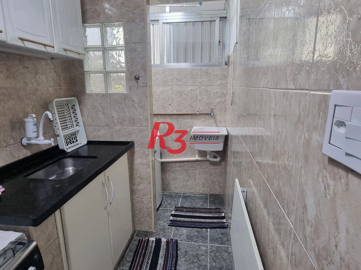 Apartamento com 1 dormitório à venda, 49 m² por R$ 475.000,00 - Aparecida - Santos/SP