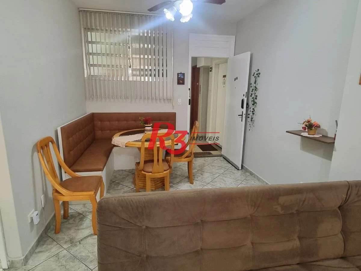 Apartamento com 1 dormitório à venda, 49 m² por R$ 475.000,00 - Aparecida - Santos/SP