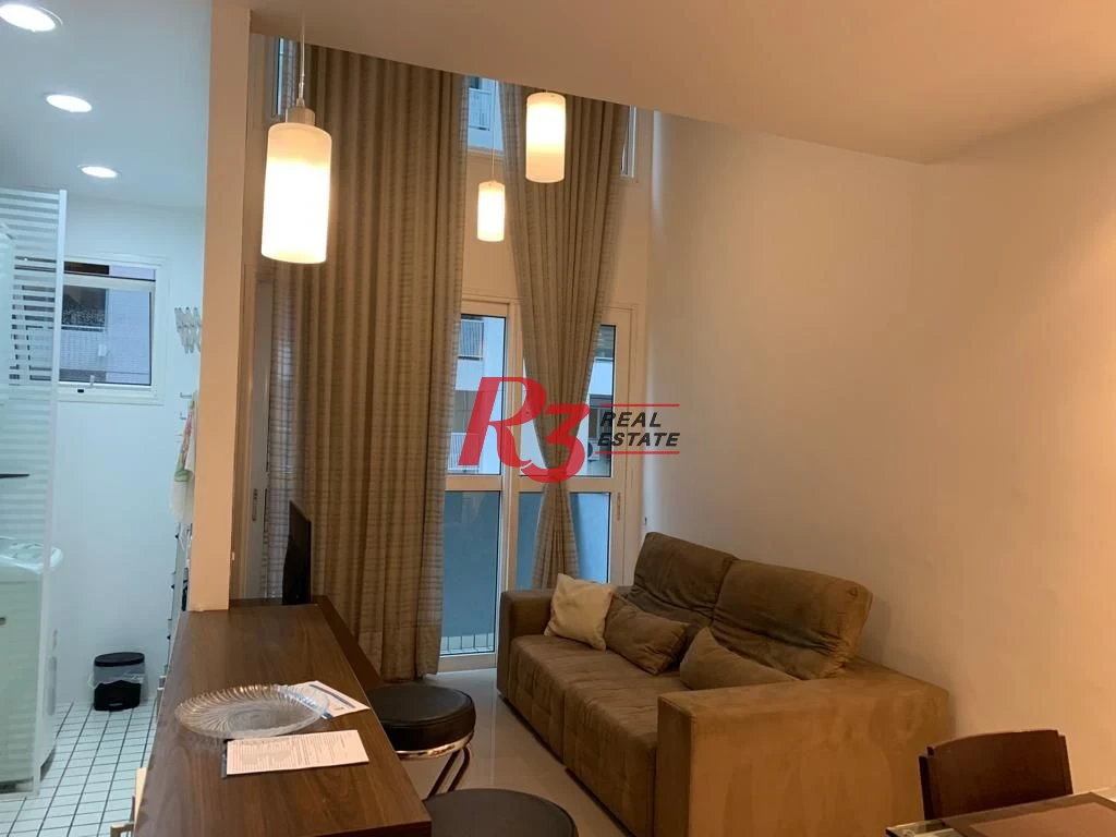Loft com 1 dormitório, 69 m² - venda ou aluguel - Gonzaga - Santos/SP