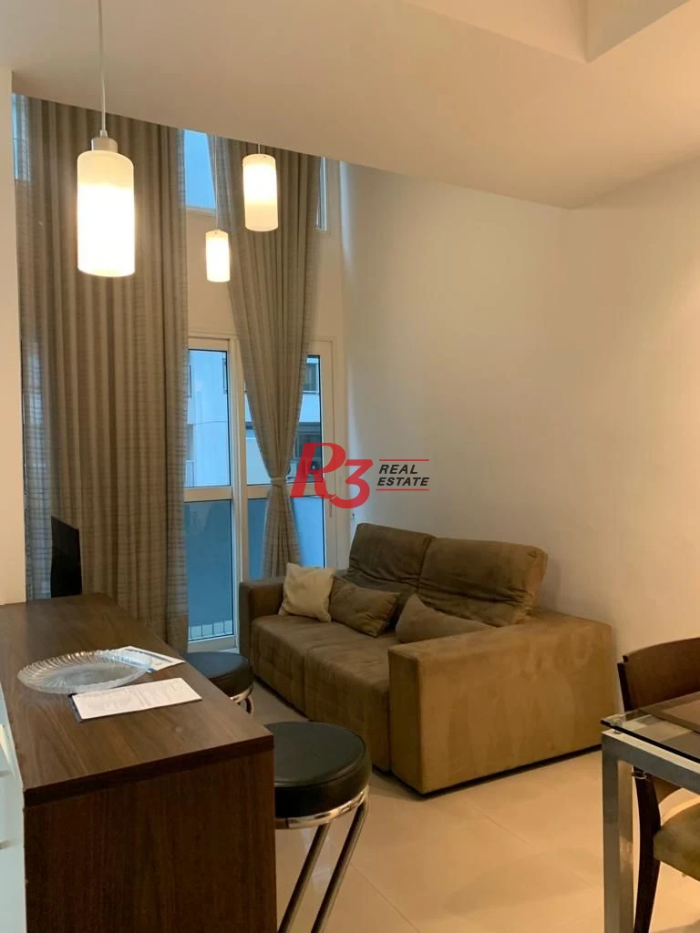 Loft com 1 dormitório, 69 m² - venda ou aluguel - Gonzaga - Santos/SP