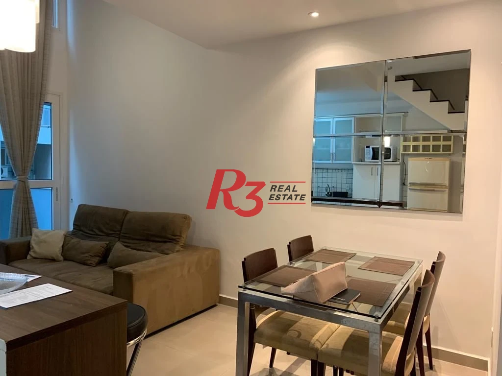 Loft com 1 dormitório, 69 m² - venda ou aluguel - Gonzaga - Santos/SP