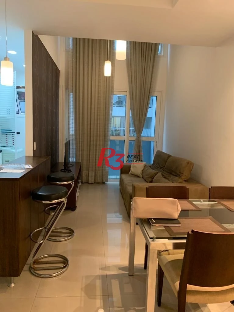 Loft com 1 dormitório, 69 m² - venda ou aluguel - Gonzaga - Santos/SP