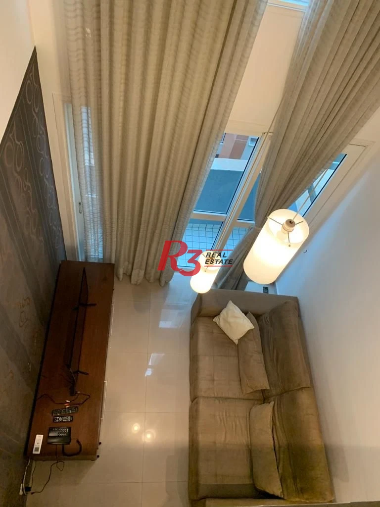 Loft com 1 dormitório, 69 m² - venda ou aluguel - Gonzaga - Santos/SP