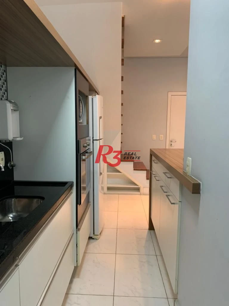 Loft com 1 dormitório, 69 m² - venda ou aluguel - Gonzaga - Santos/SP