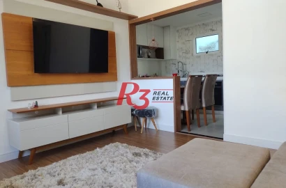 Apartamento à venda, 75 m² por R$ 390.000,00 - Estuário - Santos/SP