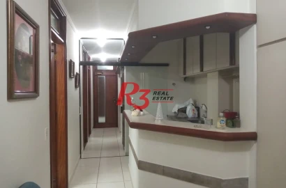 Sala para alugar, 122 m² - Encruzilhada - Santos/SP