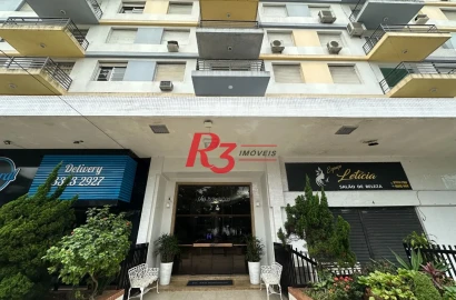 Apartamento com 2 dormitórios para alugar, 90 m² por R$ 4.500,00/mês - Boqueirão - Santos/SP