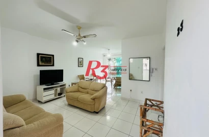 Apartamento com 2 dormitórios à venda, 90 m² por R$ 920.000,00 - Boqueirão - Santos/SP