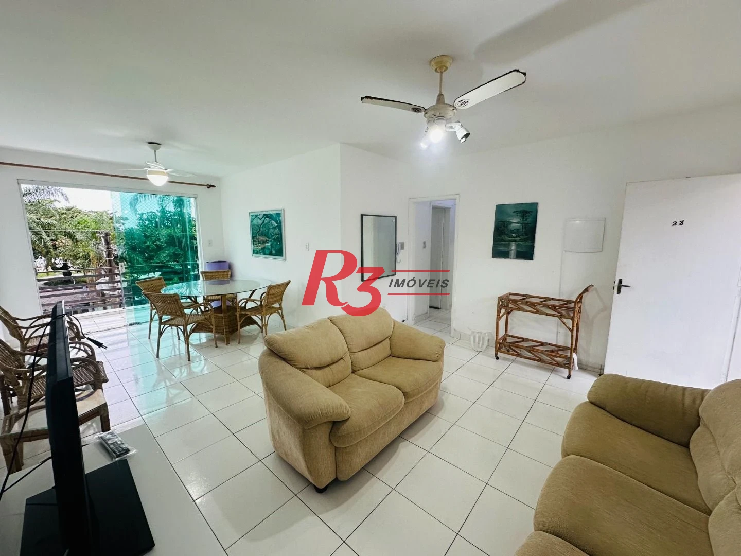 Apartamento com 2 dormitórios para alugar, 90 m² por R$ 4.500,00/mês - Boqueirão - Santos/SP