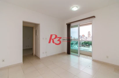 Apartamento com 1 dormitório para alugar, 51 m² por R$ 4.100,00/mês - José Menino - Santos/SP