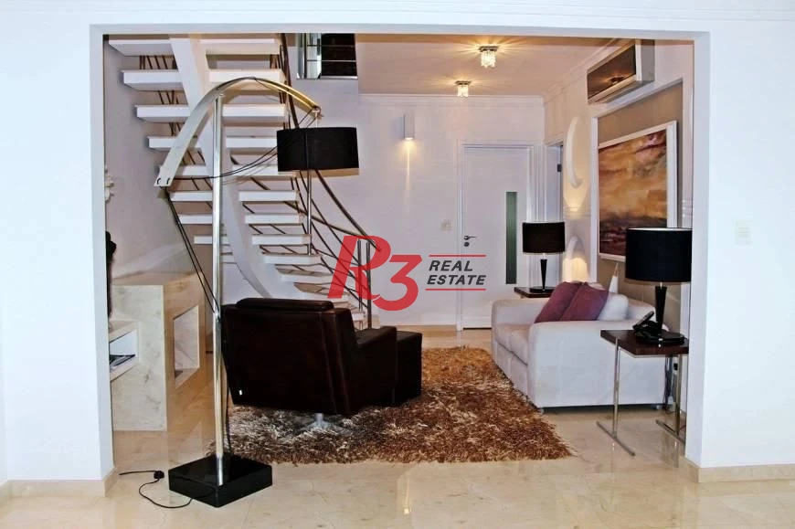 Cobertura com 4 dormitórios à venda, 600 m² por R$ 10.700.000,00 - Ponta da Praia - Santos/SP