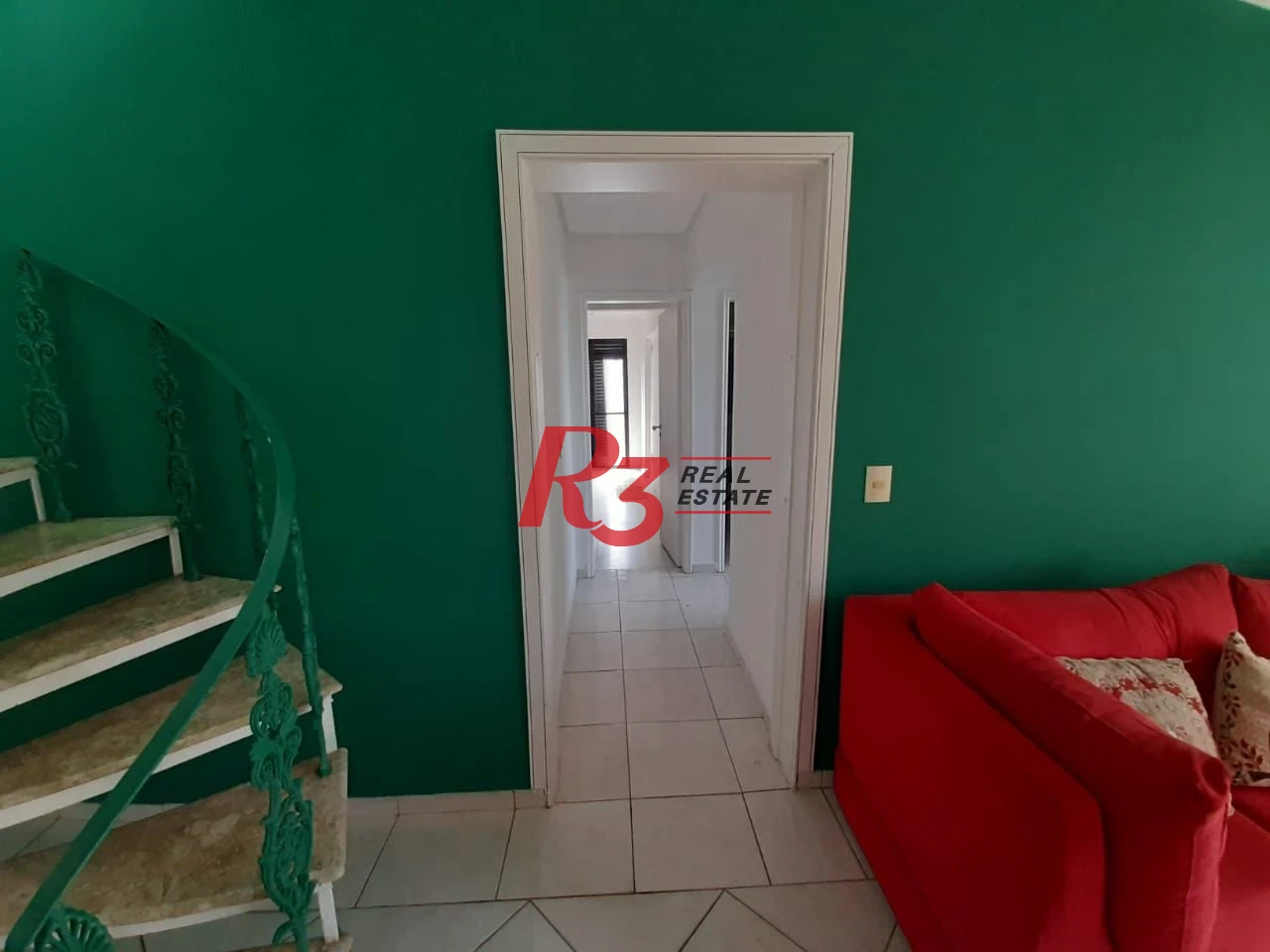Cobertura com 3 dormitórios à venda, 300 m² por R$ 1.500.000,00 - Pompéia - Santos/SP