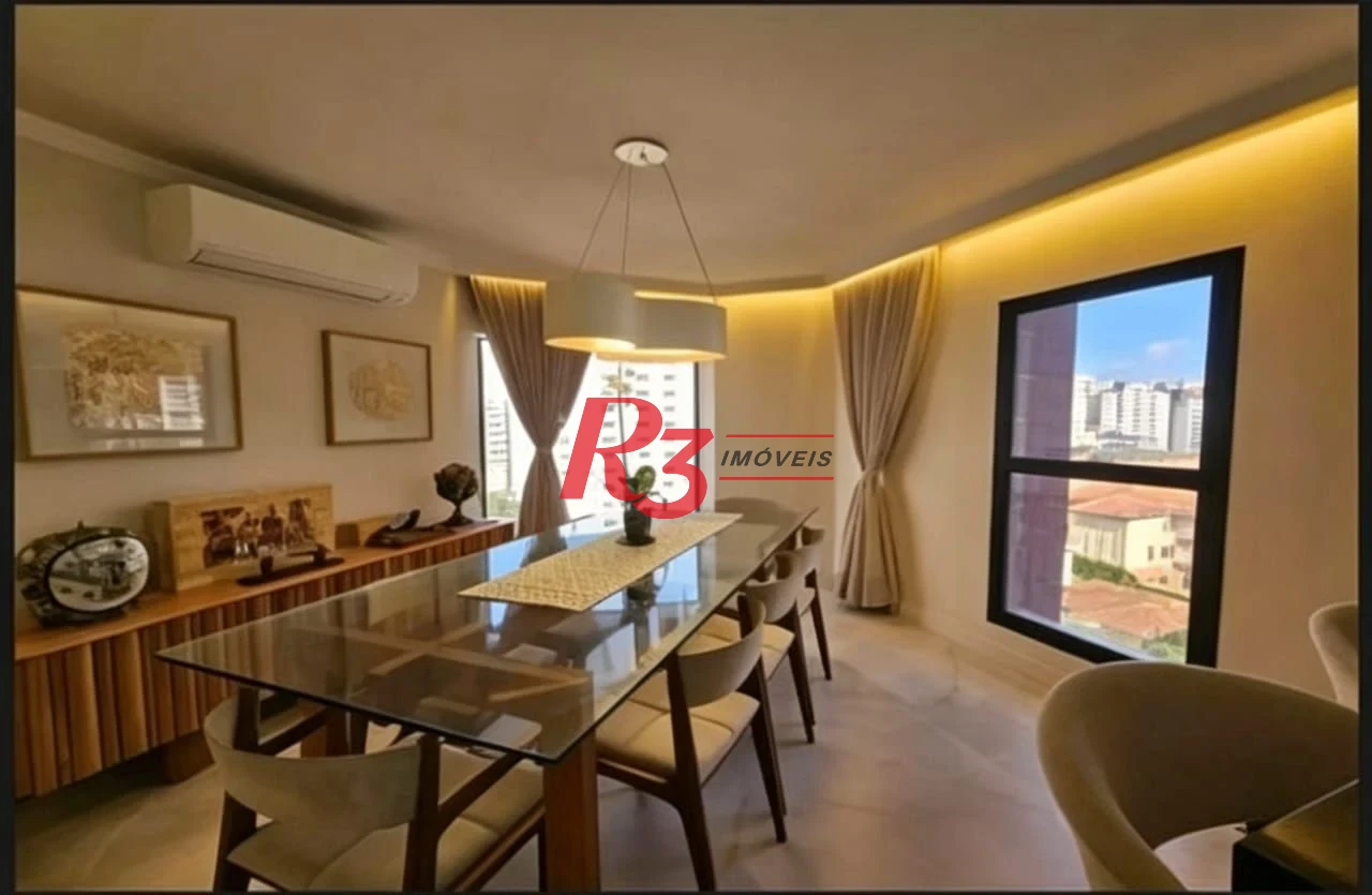 Apartamento com 4 dormitórios à venda, 252 m² - Boqueirão - Santos/SP