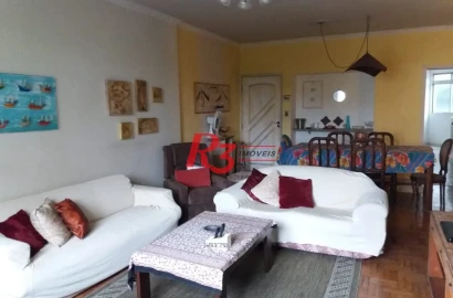 Apartamento com 3 dormitórios para alugar, 160 m² por R$ 4.600,00/mês - José Menino - Santos/SP