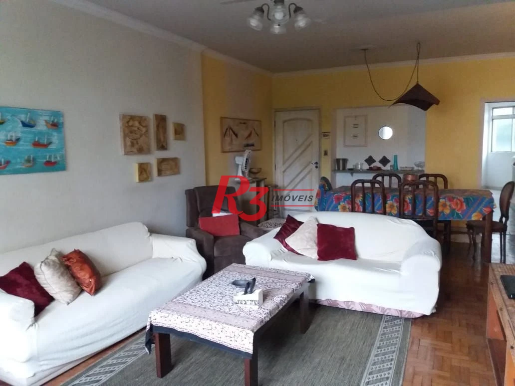 Apartamento com 3 dormitórios para alugar, 160 m² por R$ 4.600,00/mês - José Menino - Santos/SP