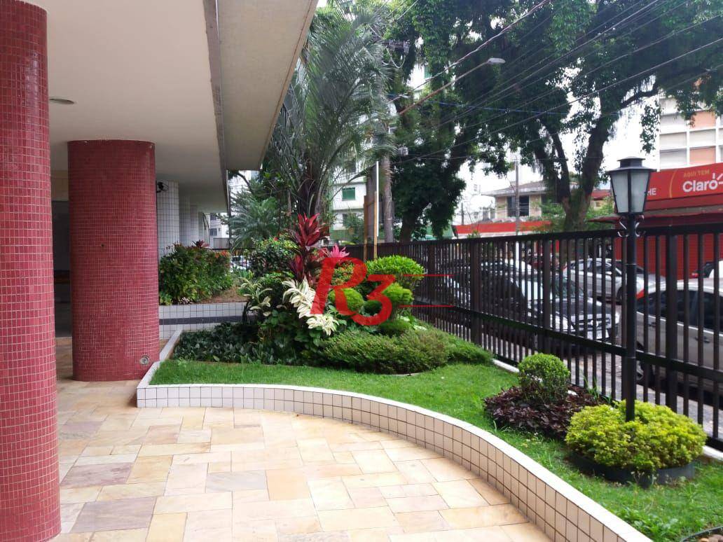 Apartamento com 3 dormitórios para alugar, 160 m² por R$ 4.600,00/mês - José Menino - Santos/SP