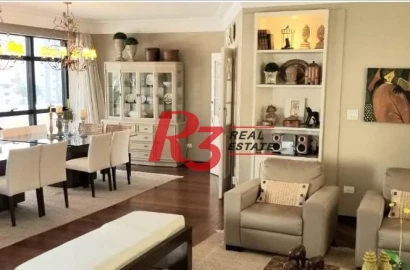 Apartamento com 3 dormitórios à venda, 283 m² - Boqueirão - Santos/SP
