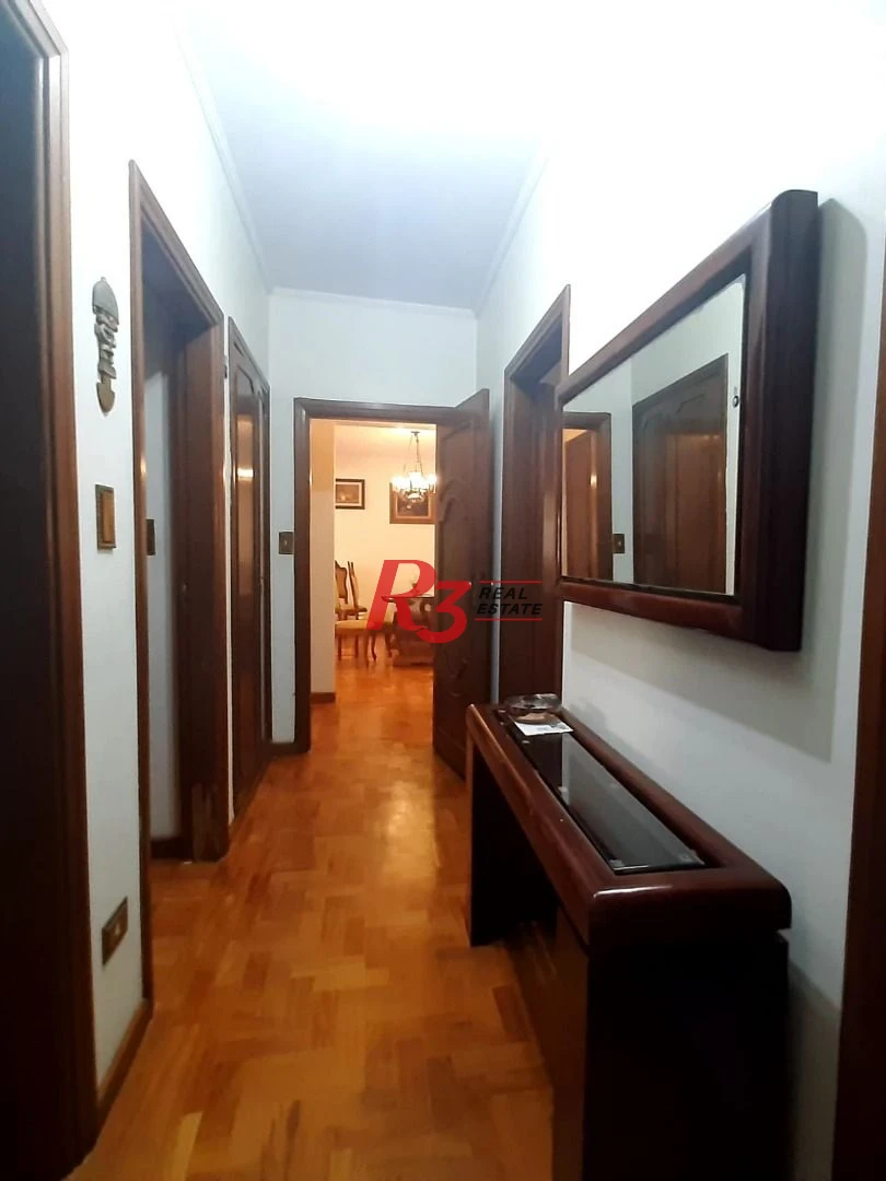 Ap com 3 dormitórios à venda, vista mar, 167 m² por R$ 930.000 - Pompéia - Santos/SP