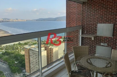 Apartamento com 3 dormitórios para alugar, 101 m² por R$ 8.100,00/mês - José Menino - Santos/SP