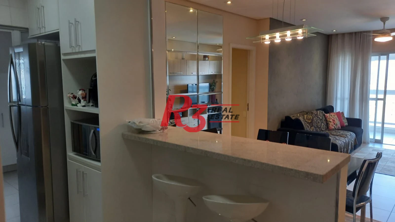 Apartamento com 3 dormitórios para alugar, 101 m² por R$ 8.100,00/mês - José Menino - Santos/SP