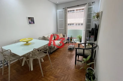 Apartamento com 2 dormitórios à venda, 79 m² por R$ 430.000,00 - Boqueirão - Santos/SP
