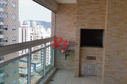 Apartamento com 3 dormitórios à venda, 103 m² por R$ 1.024.000,00 - Ponta da Praia - Santos/SP