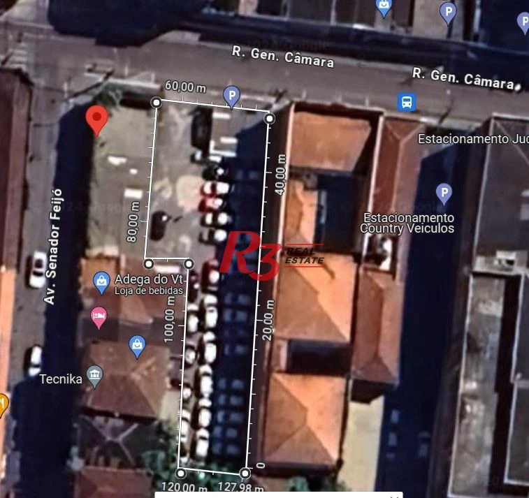 Terreno à venda, 1008 m² por R$ 3.800.000,00 - Centro - Santos/SP