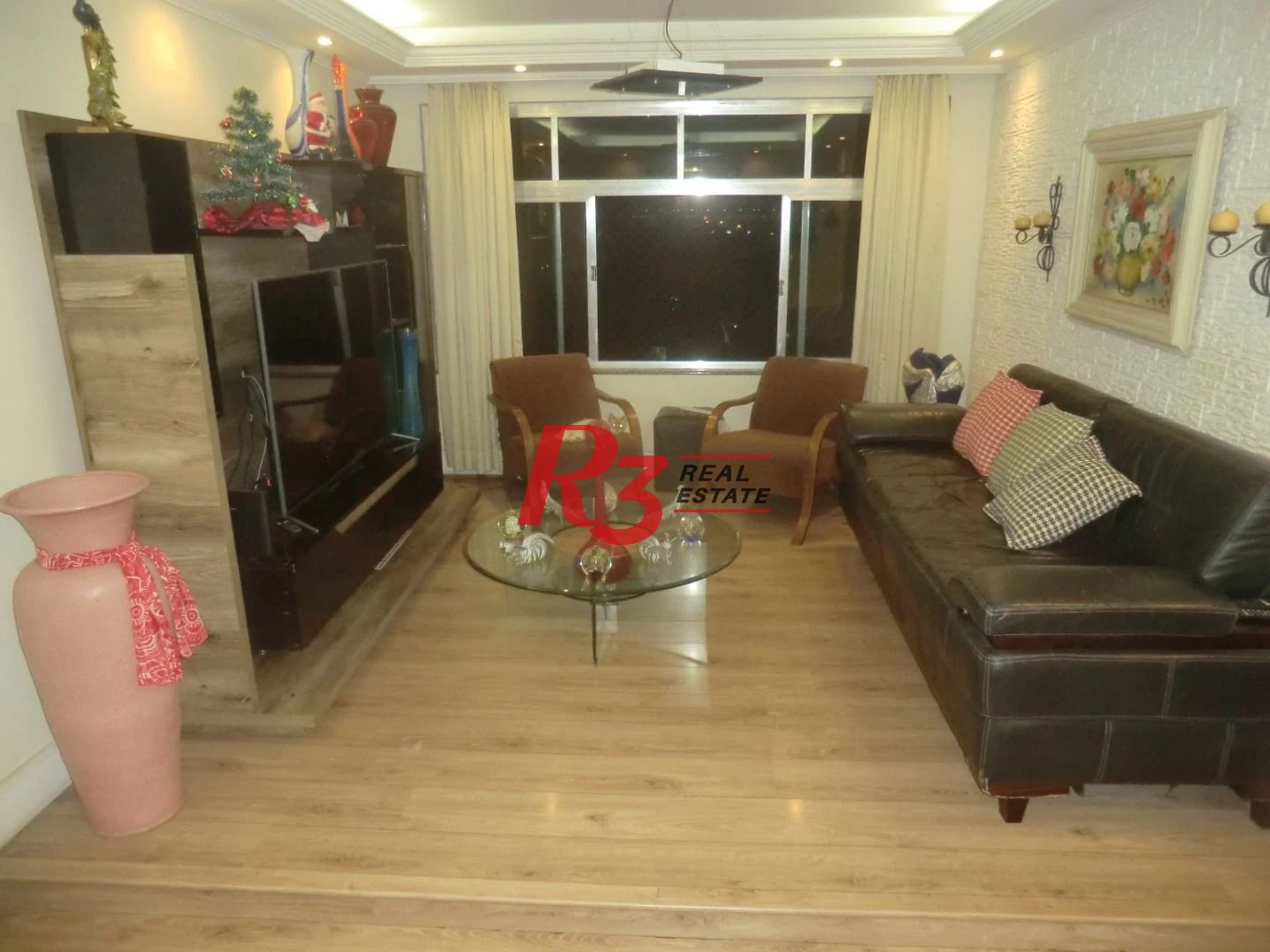 Apartamento com 3 dormitórios à venda, 128 m² - Aparecida - Santos/SP