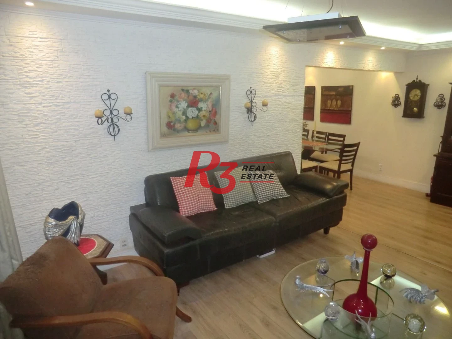 Apartamento com 3 dormitórios à venda, 128 m² - Aparecida - Santos/SP