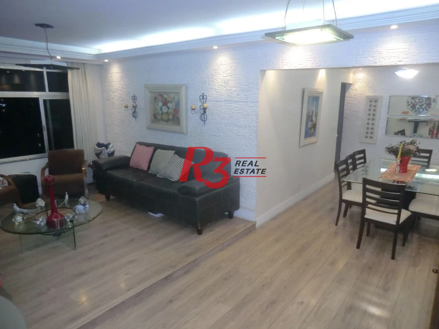 Apartamento com 3 dormitórios à venda, 128 m² - Aparecida - Santos/SP