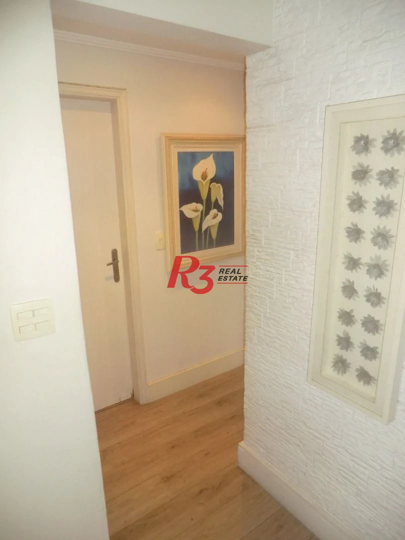 Apartamento com 3 dormitórios à venda, 128 m² - Aparecida - Santos/SP