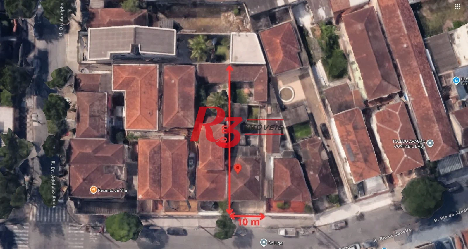 Terreno à venda, 400 m² por R$ 1.400.000,00 - Vila Belmiro - Santos/SP