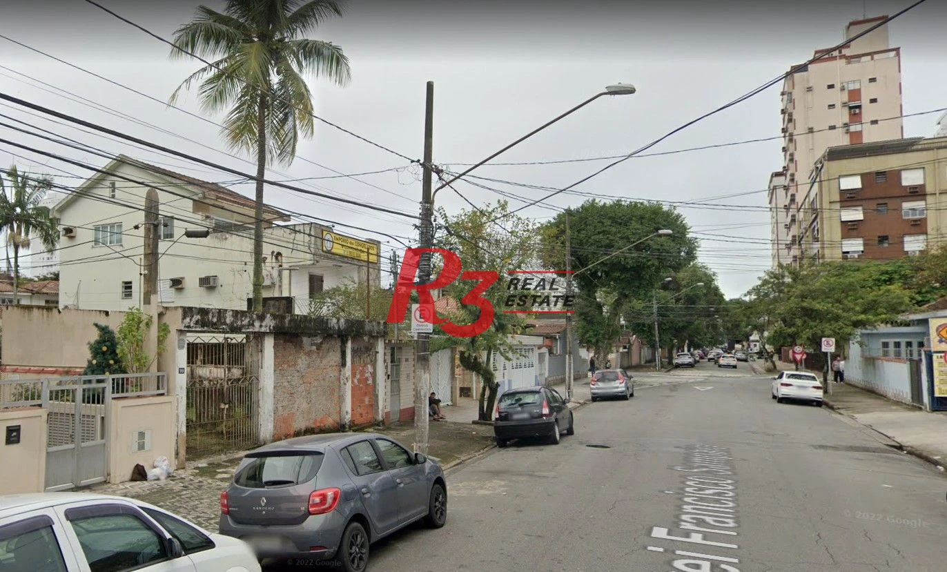 Terreno à venda, 392 m - Embaré - Santos/SP