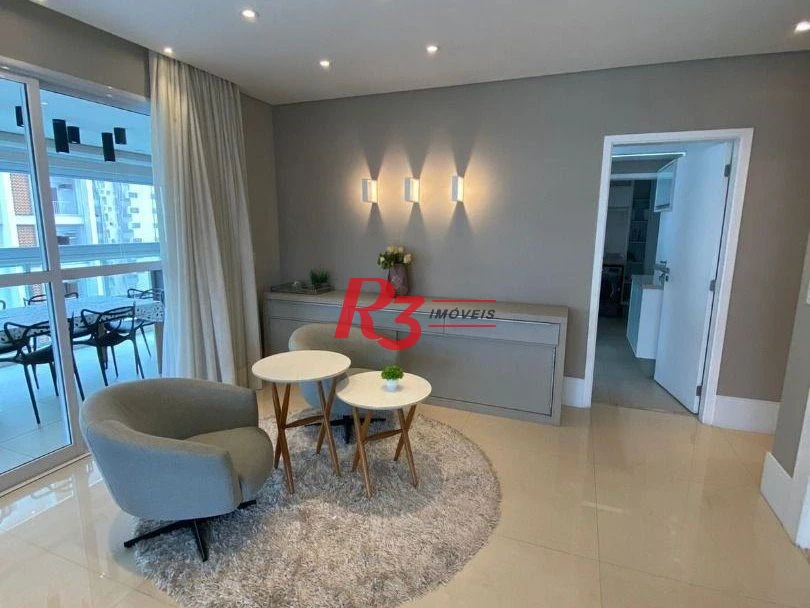 Apartamento com 4 dormitórios à venda, 186 m² por R$ 2.200.000,00 - Ponta da Praia - Santos/SP