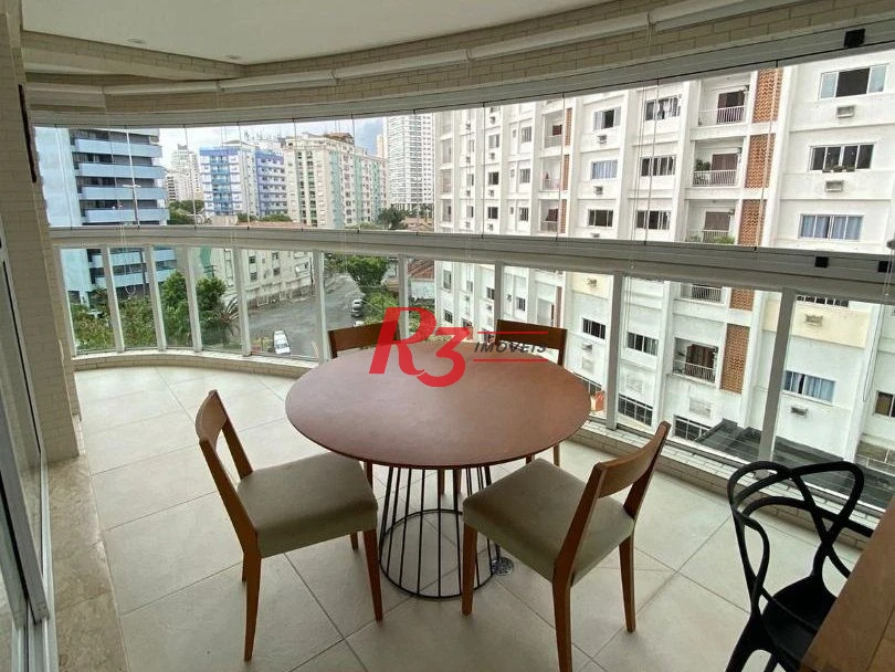 Apartamento com 4 dormitórios à venda, 186 m² por R$ 2.200.000,00 - Ponta da Praia - Santos/SP