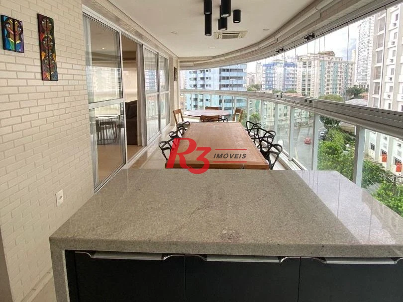 Apartamento com 4 dormitórios à venda, 186 m² por R$ 2.200.000,00 - Ponta da Praia - Santos/SP
