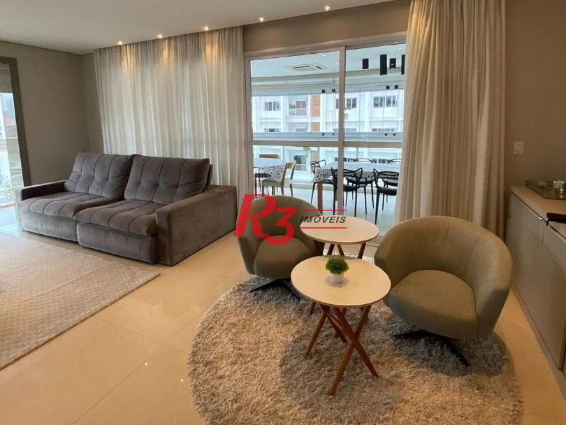 Apartamento com 4 dormitórios à venda, 186 m² por R$ 2.200.000,00 - Ponta da Praia - Santos/SP