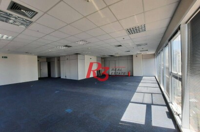 Sala, 106 m² - venda ou aluguel - Gonzaga - Santos/SP