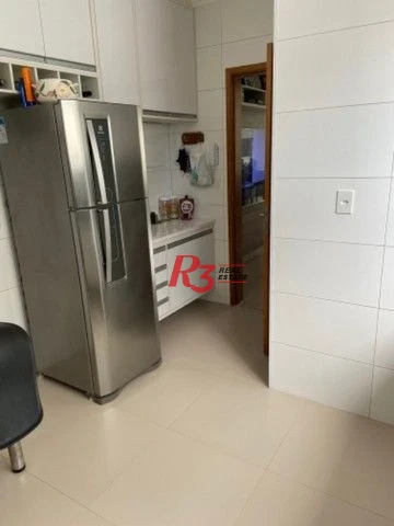 Casa sobreposta com 3 dormitórios à venda, 110 m² - Marapé - Santos/SP