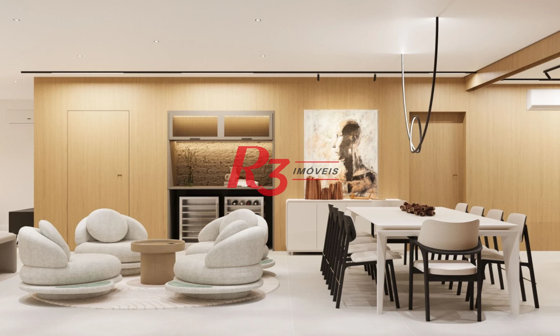 Apartamento com 4 dormitórios à venda, 291 m² por R$ 3.490.000,00 - Boqueirão - Santos/SP