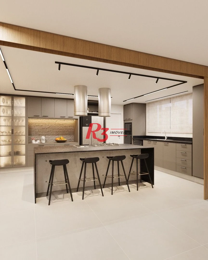 Apartamento com 4 dormitórios à venda, 291 m² por R$ 3.490.000,00 - Boqueirão - Santos/SP